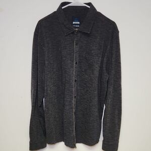 Prana Blue Heathered Knit Top